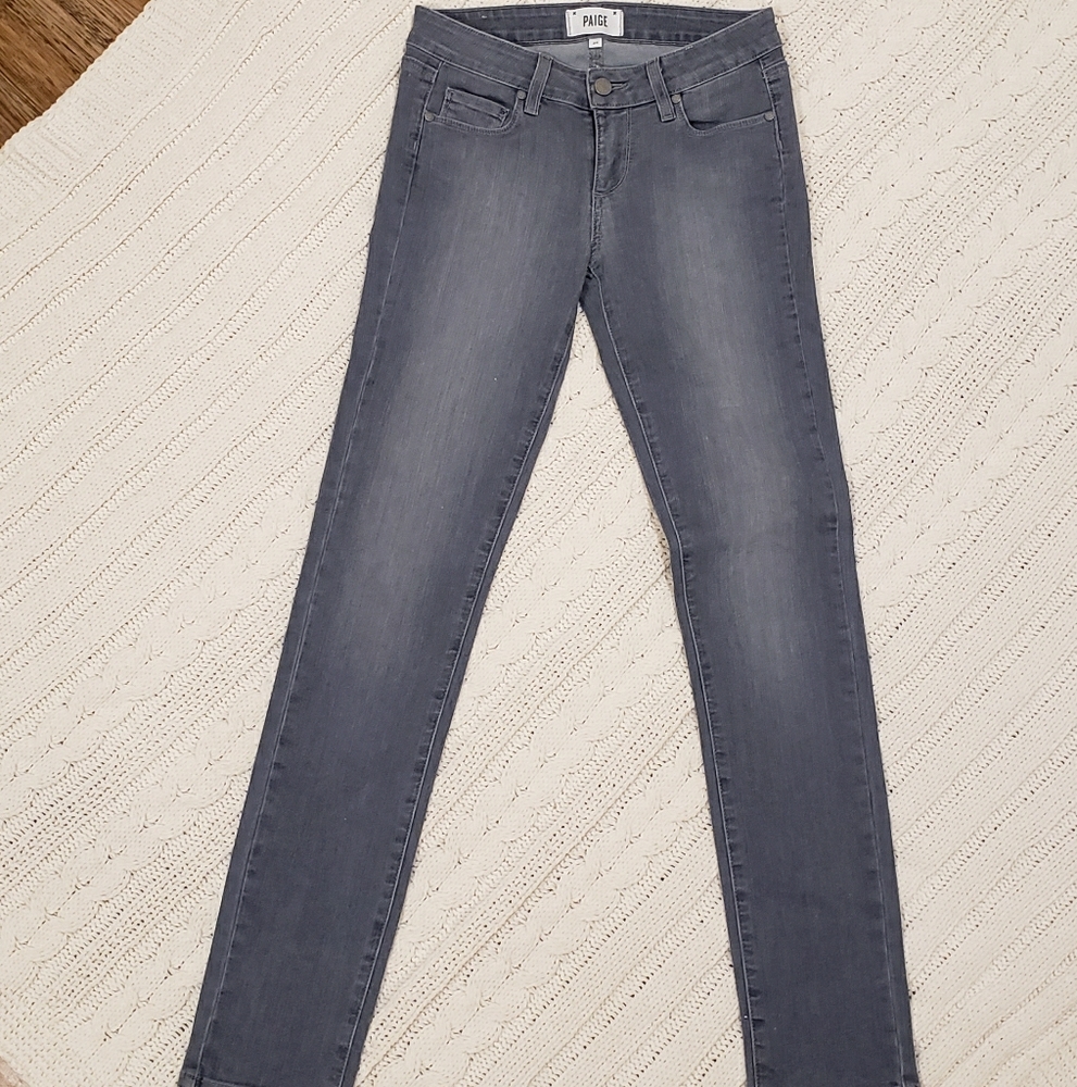 Paige gray denim women's